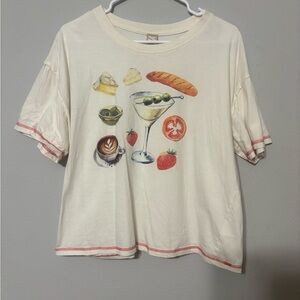 Cream Graphic T-Shirt
